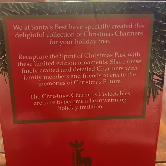 1991 Santas Best Christmas Charmers First Edition Ornament “Tagging Along” BNIB - Picture 2 of 4